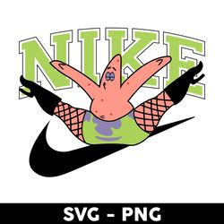 patrick star nike svg, nike logo svg, nike svg, patrick star svg, png dxf eps file - digital file