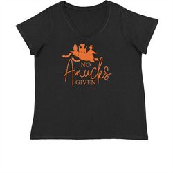no amucks given hocus pocus womens plus size v neck t shirt