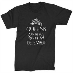 queens are born in december mens t-shirt