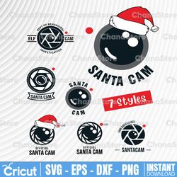 Santa Cam SVG | Santa Cam Cut File | Elf Cam SVG | Santa Cam File for Cricut | Santa Camera SVG Santa Cam Clipart Christ