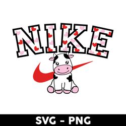 dairy cow nike svg, nike logo svg, dairy cow svg, png dxf eps digital file - digital file