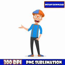 running on blip and iced coffee png bundle, trend cartoon png, running on juicebox chicken nuggets png, digital download