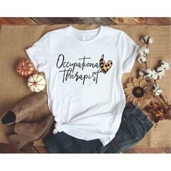 occupational therapist shirt, ot shirt, ot leopard shirt, occupational therapist leopard shirt, ot gift, therapist shirt