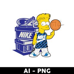 nike box x bart simpson png, nike logo png, bart simpson png, sport fashion logo png, ai digital file - digital file