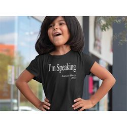 i'm speaking kamala harris debate youth t-shirt