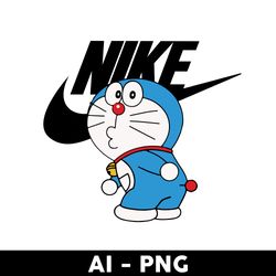 doremon nike png, nike logo png, nike png, doremon png, ai digital file - digital file