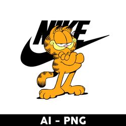 garfield nike png, nike logo png, nike png, garfield png, ai digital file - digital file