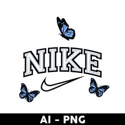 nike with buffterfly png, nike logo png, fashion brand logo png, buffterfly png, ai file - digital file