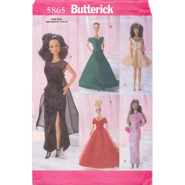 Butterick 5865 Doll clothes patterns.jpg