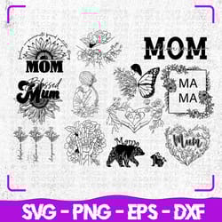 mother's day svg bundle, mama svg, cricut, svg files, svg, digital files svg, silhouette, file for cricut, cut files