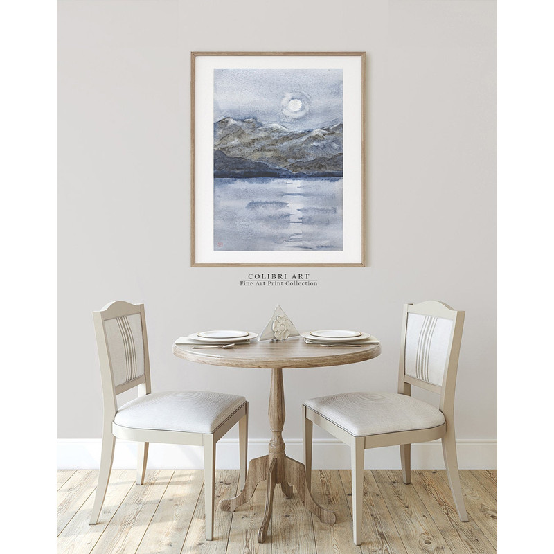 Mountain Lake Art Print Moon Landscape 3 N17.jpg