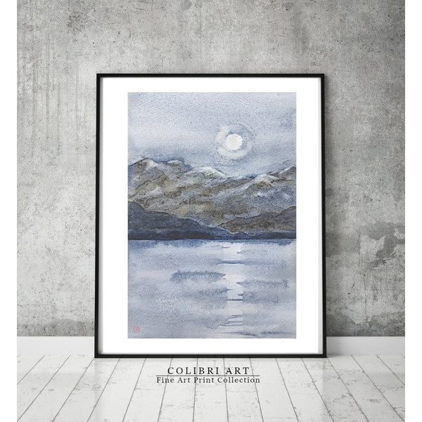 Mountain Lake Art Print Moon Landscape 5 N17.jpg