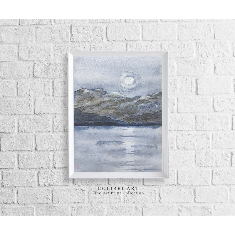 Mountain Lake Art Print Moon Landscape 7 N17.jpg