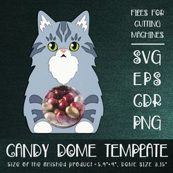 Norwegian Forest Cat| Candy Dome Template