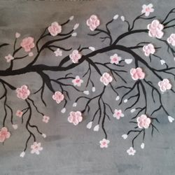 japanese cherry blooming poster