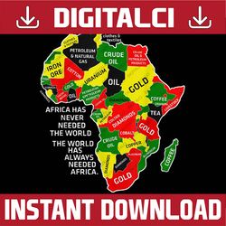 africa has never needed the world afro melanin black history blm, freedom, black woman, since 1865 png sublimation