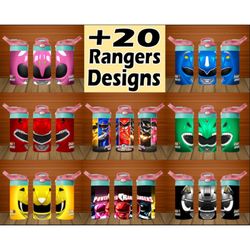 20 Rangers Tumbler Bundle, 20 Rangers Tumbler Bundle, Hero Kids Png, 12oz kids Hero Tumbler Png, Seamless Sublimation De