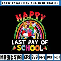 happy last day of school unicon dabbing summer graduation png goodbye, last day of school,digital download