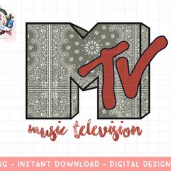classic mtv bandana print logo pullover png, digital download, instant download,mtv, mtv logo, mtv png