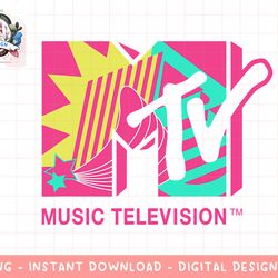 classic mtv logo pink and teal design  png, digital download, instant download,mtv, mtv logo, mtv png