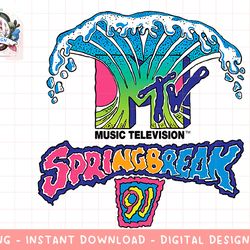classic mtv logo spring break 91' design  png, digital download, instant download,mtv, mtv logo, mtv png