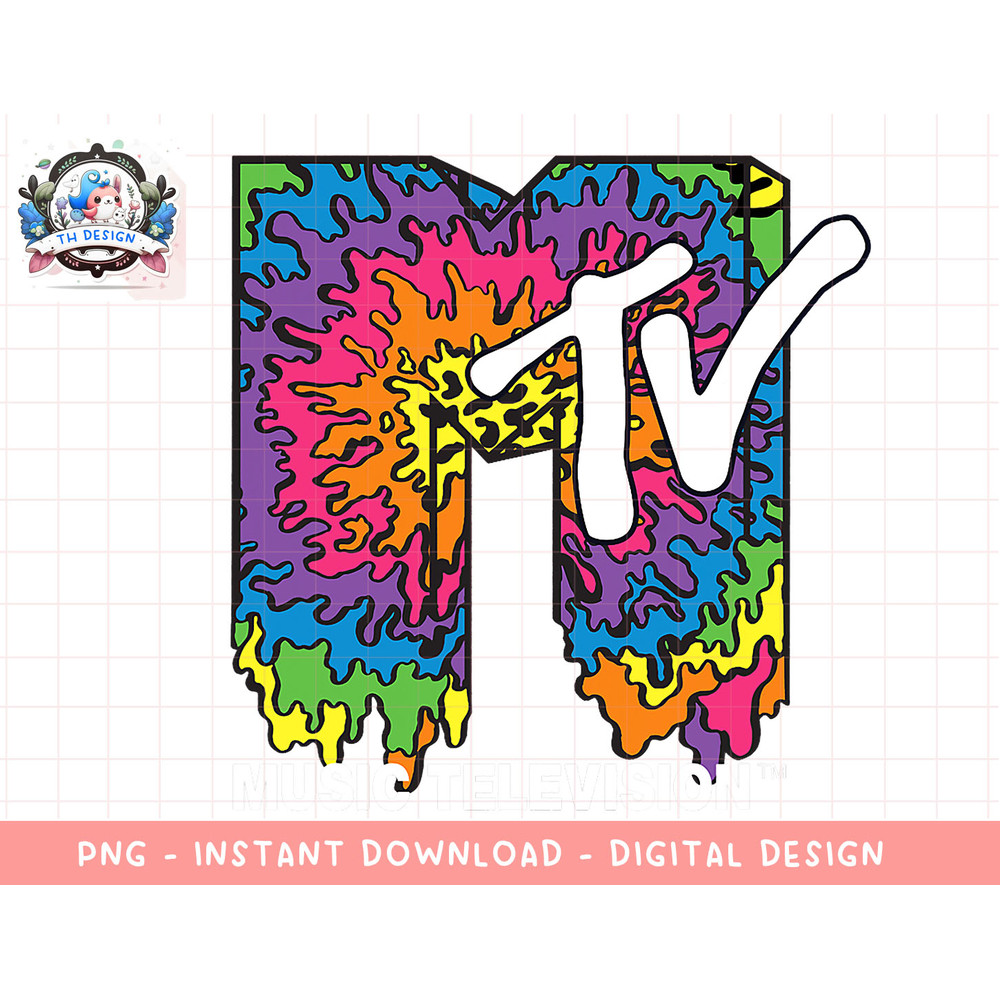 Classic MTV Melting Tie Dye T-Shirt copy.jpg