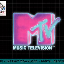 classic mtv pink and blue neon logo  png, digital download, instant download,mtv, mtv logo, mtv png