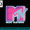 Classic MTV Pink And Blue Neon Logo T- Shirts T-Shirt copy.jpg