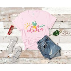 aloha beaches shirt, hawaii vacation shirt, beach shirt, summer shirt, vacation shirt, travel shirt, matching family shi