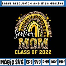 leopard sunflower rainbow senior mom class of 2023 graduation mom 2023 png,, last day of school,digital download