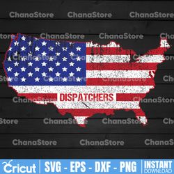 dispatchers america map svg, 911 dispatchers svg, dispatcher svg design cricut printable cutting file