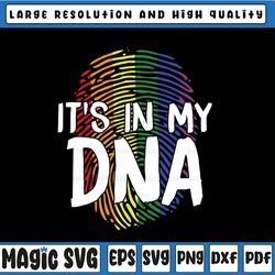 its in my dna rainbow flag fingerprint gay pride month its in my dna svg, rainbow flag svg, lgbt svg, digital download