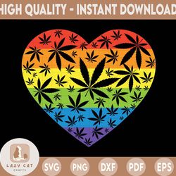 rainbow pot leaf png| marijuana png| cannabis art | pride month png| lgbtq png files| gay pride png | clip art printable