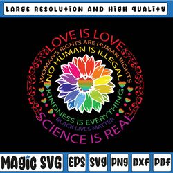 lgbt pride flower rainbow svg, black lives matter science svg, rainbow svg, gay pride svg, lgbt , digital download