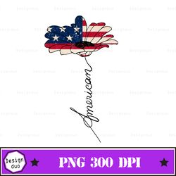 american flower sublimation, patriotic sunflower usa american flag png clipart clip art design cut file sublimation or p