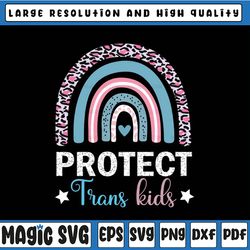 protect trans kids leopard png, rainbow transgender flag png, lgbtq pride,lgbt , digital download