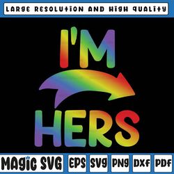 i'm hers png, lgbt couple png, lesbian i'm hers, lesbian png, lgbt , digital download