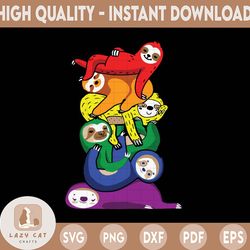 sloth gay pride rainbow svg, lgbt svg, lgbtq svg, sloth lover gift, bisexual gifts, love is love, pride flag svg