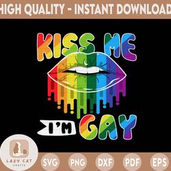 lgbt png, kiss me i'm gay, pride png, lgbt flag, human rights, penis, lgbt rainbow, sublimation design png, digital down