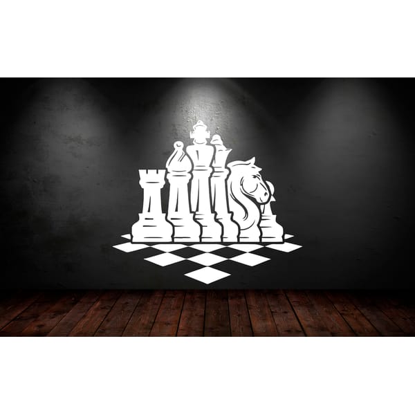 Chess Resign Sticker Chess Sticker, Chess On A Chessboard, Logic Game, Wall Stick - Inspire ...