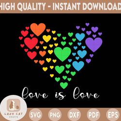 lgbtq heart svg, lgbt valentine's day , rainbow pride month flag svg, lgbtqia love svg, lesbian gay bisexual trans queer