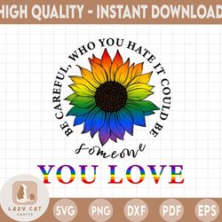 lgbt pride sunflower png file, watercolor lgbtq pride month, sublimation design digital download