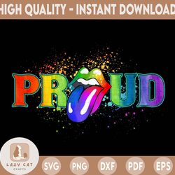 rainbow pride png lips lgbt