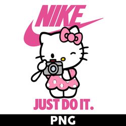 hello kitty swoosh png, hello kitty nike png, cartoon nike png, nike logo png, hello kitty png - digital file