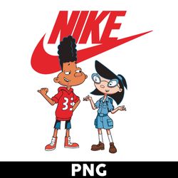 hey arnold nike png, gerald johanssen and phoebe heyerdahl nike png, nike logo png digital file - digital file