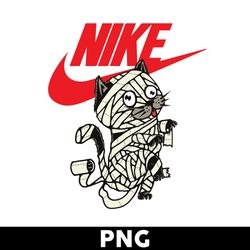cat mummy nike png, cat mummy swoosh png, nike logo png, cat mummy png digital file - digital file