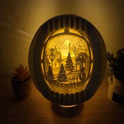 merry christmas with cute snowman sphere popup 3d - paper cutting template - globe popup - svg files - pop up card 3d