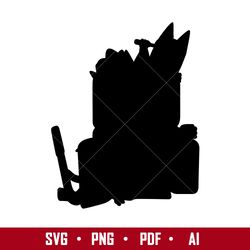 mum bluey bingo silhouette svg, bluey svg, cartoon svg, png pdf ai digital file