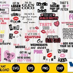 mean girls svg, mean girls bundle svg ,bundle halloween svg, file cut , for cricut, silhouette , digital download