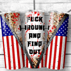 patriotic flag 20oz skinny tumbler